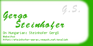 gergo steinhofer business card